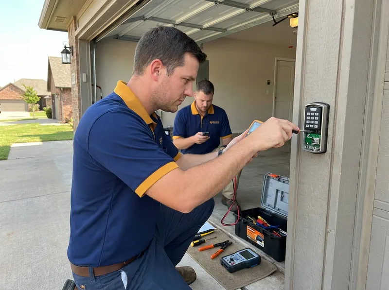 Garage Door Remote and Keypad Repair in Mustang, OK